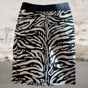 The Limited Black and White Pencil Skirt Knee-Length Casual Size 2